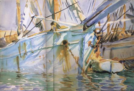 John Singer Sargent In a Levantine Port (mk18)